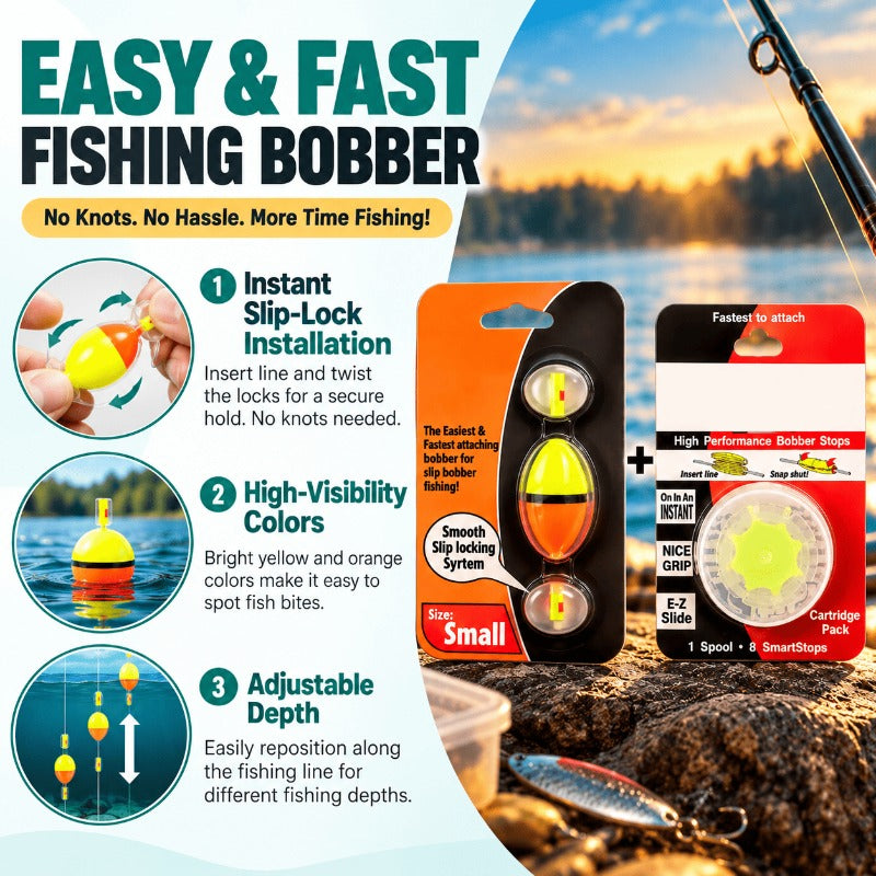 Slip Lock Bobbers for Slip Bobber Fishing – Bak